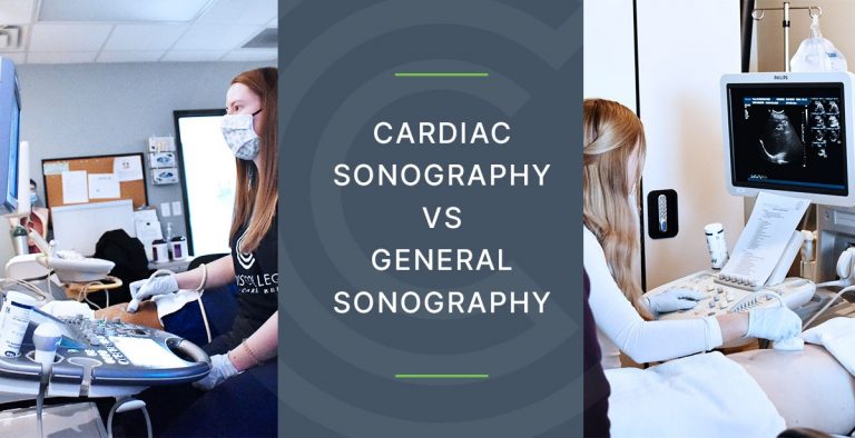 cardiac sonography vs general sonography